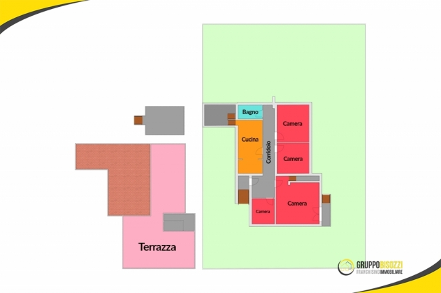 Villa indipendente con posto auto e cantina