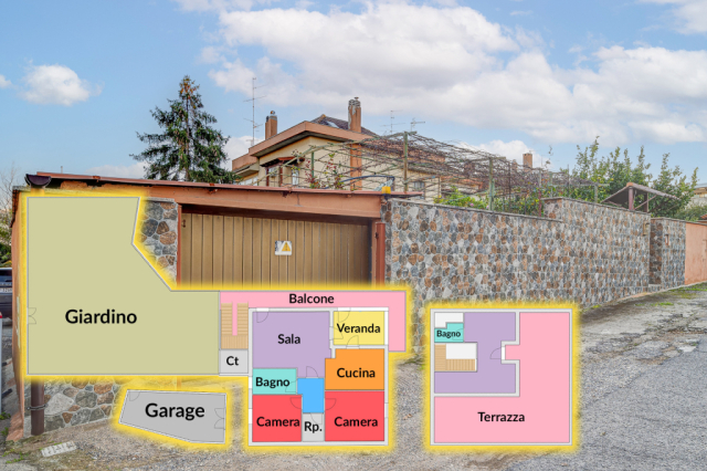 Villa a schiera a San Gordiano con garage